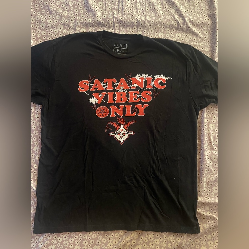 BlackCraft Satanic Vibes Only Graphic T-Shirt